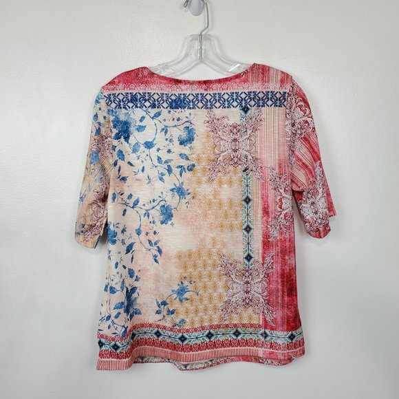 Christopher & Banks Lightweight Elbow Sleeve Top, Size M - Picture 4 of 9